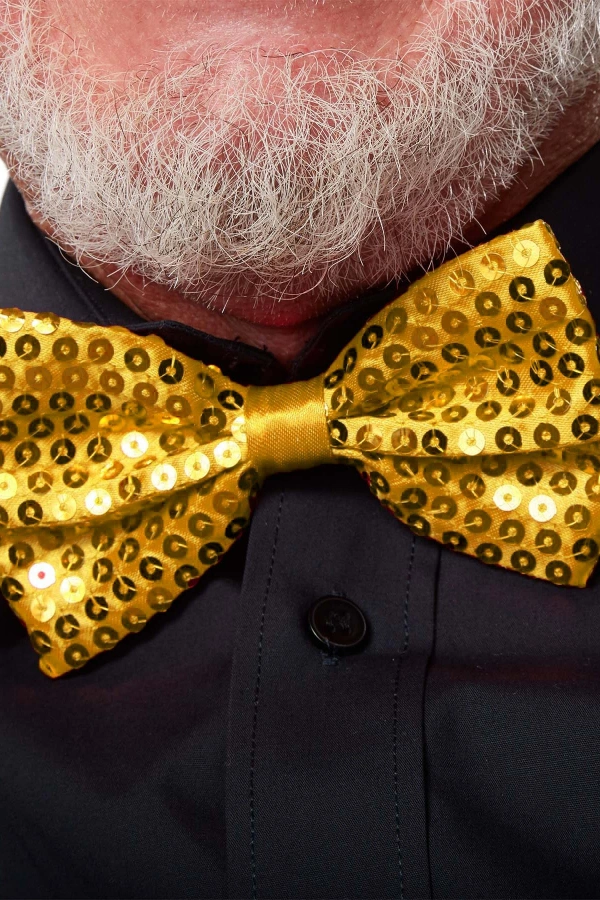 Altın Payetli Pullu Papyon