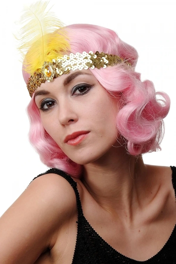 Altın Renk Çarliston Saç Bandı