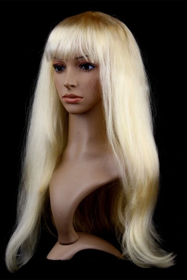 Altın Renk Uzun Parti Peruğu