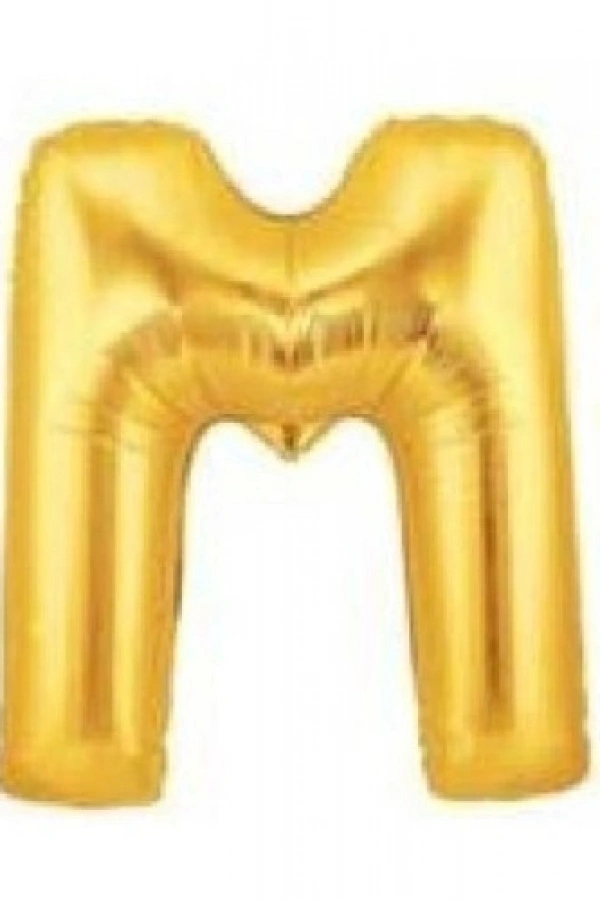 Altın Sarısı Folyo Harf Balon 1 Metre