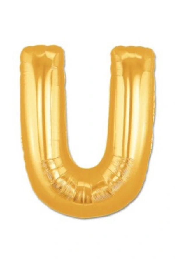 Altın Sarısı Folyo Harf Balon 1 Metre
