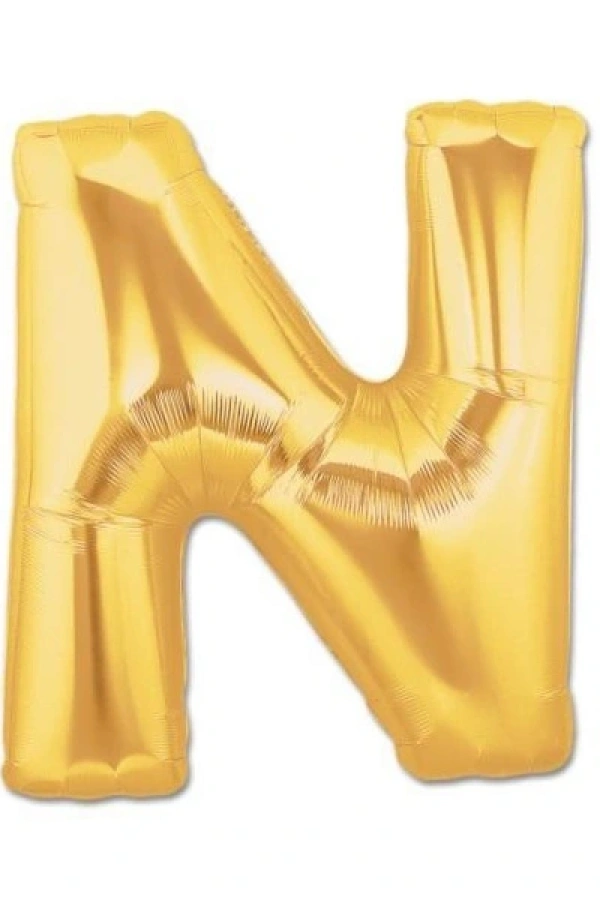 Altın Sarısı Folyo Harf Balon 1 Metre