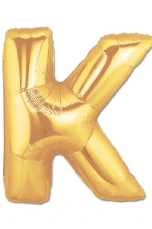 Altın Sarısı Folyo Harf Balon 1 Metre