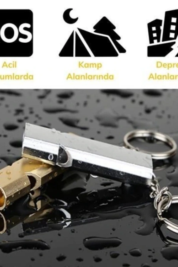 Alüminyum SOS Düdük Anahtarlık