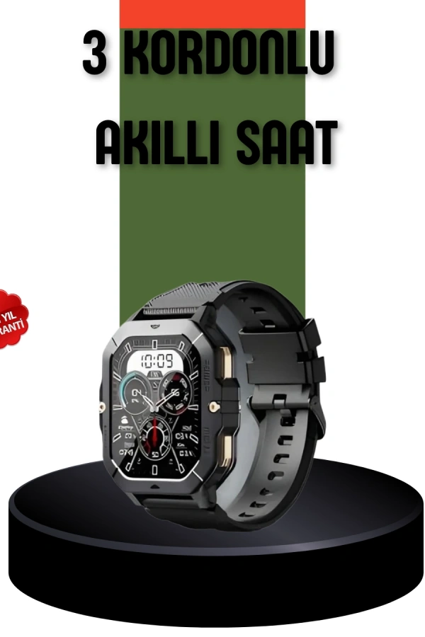 AMOLED Ekranlı Akıllı Saat 10 Gün Pil Ömrü