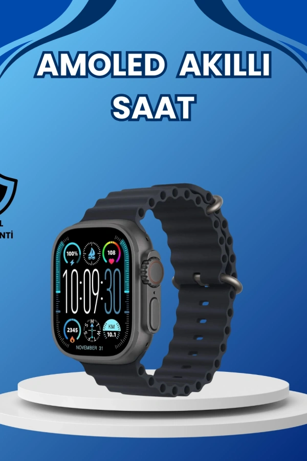 AMOLED Ultra Akıllı Saat 15 Gün Batarya Güçlü Ekran