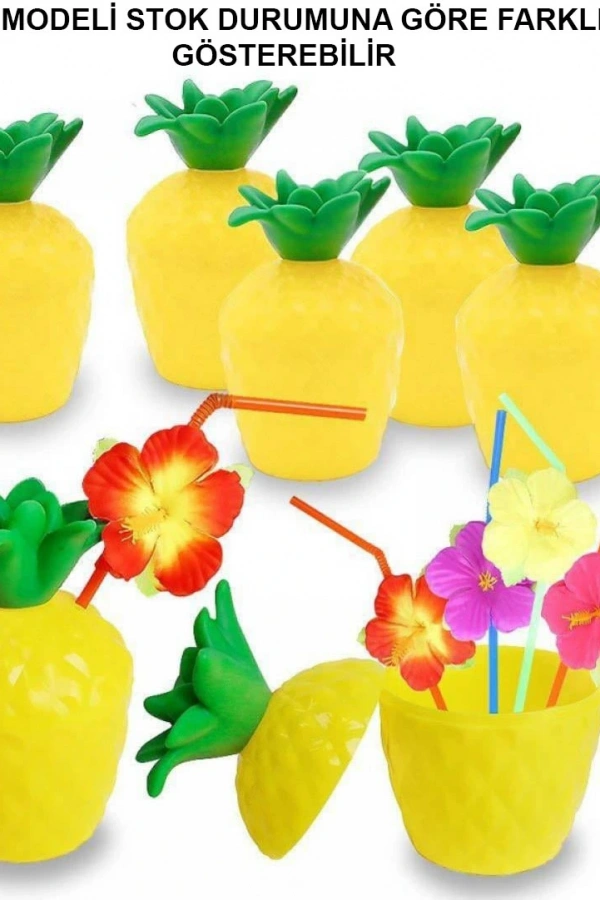 Ananas Pipetli Bardak