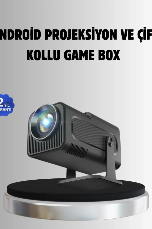 Android Projeksiyon Game Box – 1280x720p HD Çözünürlük, Bluetooth,HDMI ve USB Girişli