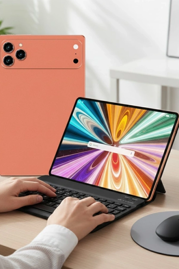 Android Tablet Klavyeli Set Stylus Kalem Kılıf Cam Dahil