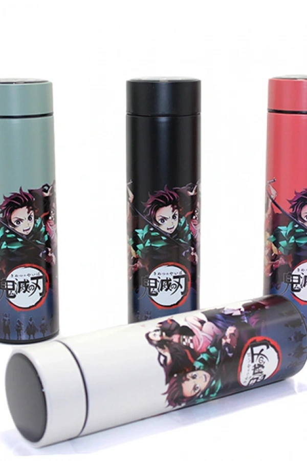 Anime Baskılı Dijital Göstergeli Termos 500 ml Model 4