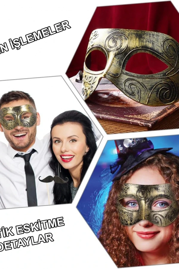 Antik Tarz Balo Maskesi