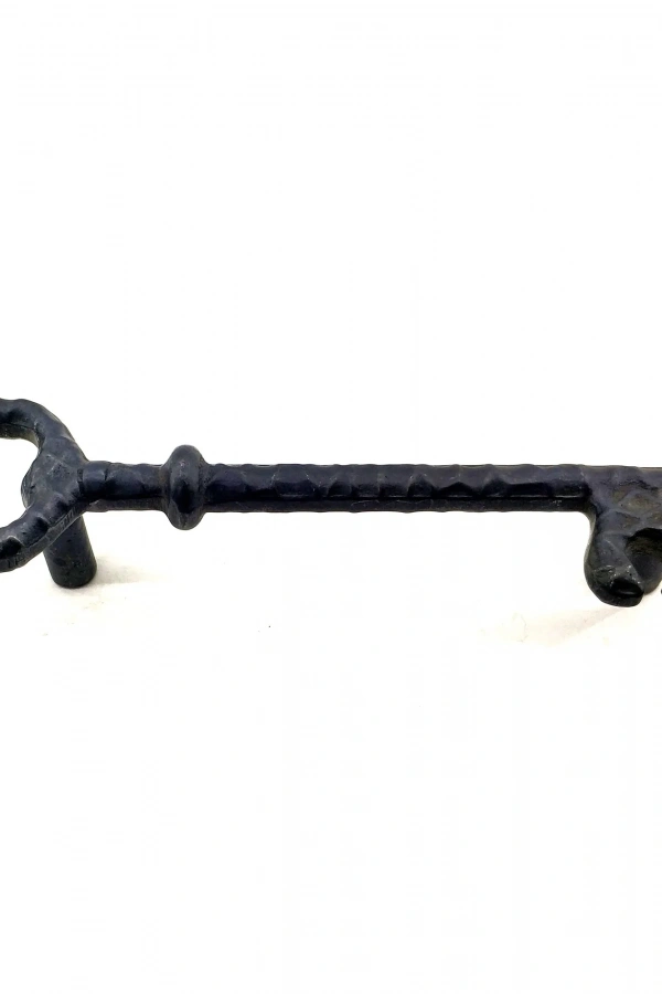 Antika Tarz Dekoratif Pirinç Anahtar Şeklinde Kapı Çekme Kolu, Mobilya, Sandık, Kutu Kulbu - 128mm, Oksit