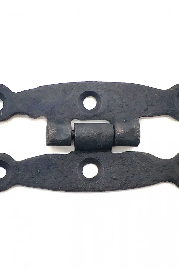 Antika Tarz Dekoratif Pirinç Dar Menteşe - 75x39 mm, Oksit