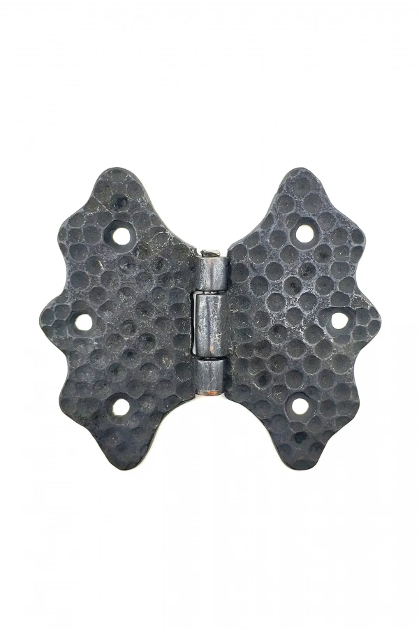 Antika Tarz Dekoratif Pirinç Kelebek Menteşe - 92 mm, Oksit