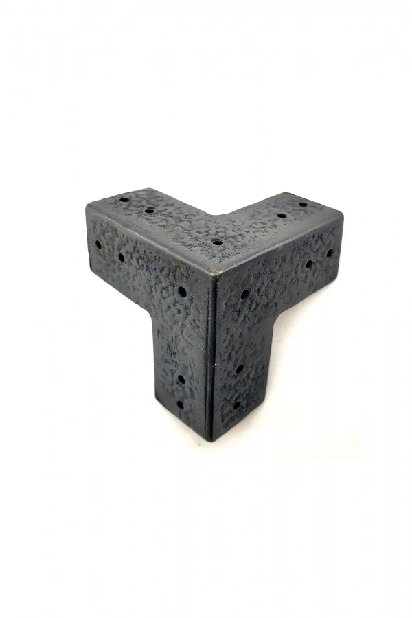 Antika Tarz Dekoratif Pirinç Köşe Gönye - 68x68 mm, Oksit