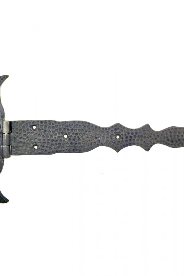 Antika Tarz Dekoratif Pirinç Kuyruklu Dövme Menteşe - 251x393 mm, Oksit