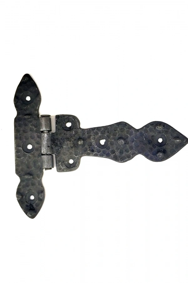 Antika Tarz Dekoratif Pirinç Kuyruklu Düğmeli Menteşe No1 - 117x142 mm, Oksit