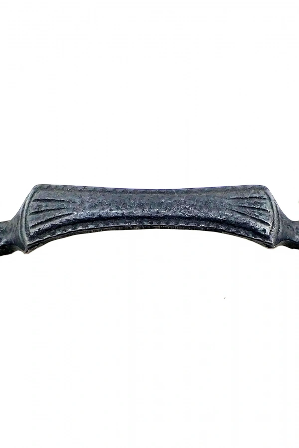Antika Tarz Dekoratif Pirinç Lale Mobilya Kulbu - 27x115 mm, Oksit