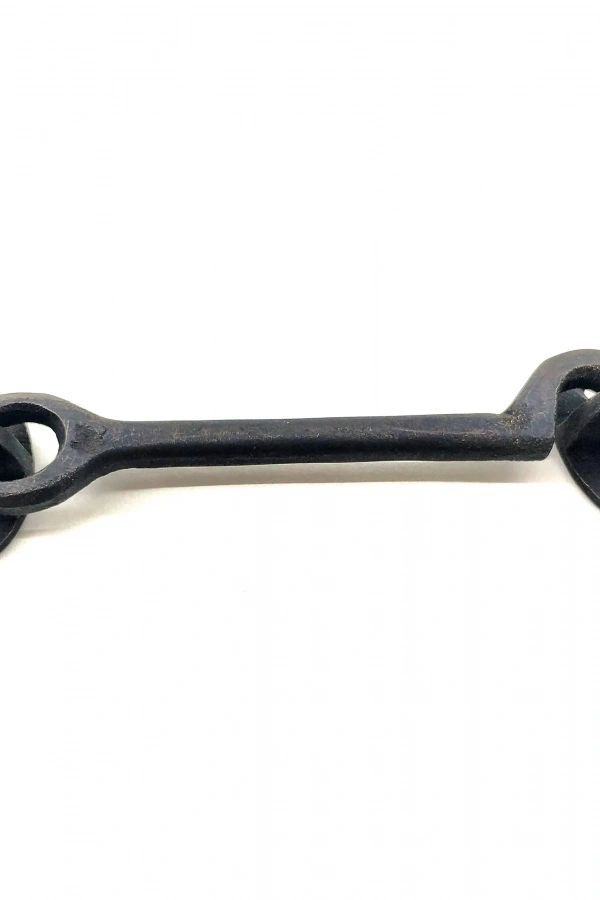 Antika Tarz Dekoratif Pirinç Maymuncuk Çengeli - 13cm, Oksit