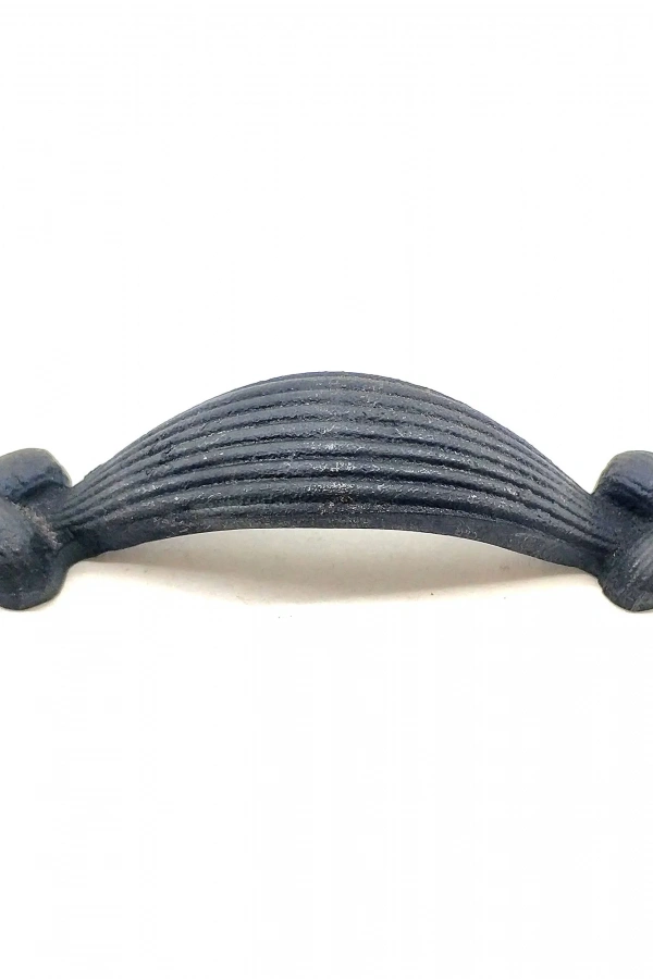 Antika Tarz Dekoratif Pirinç Örgü Mobilya Kulbu - 22x120 mm, Oksit