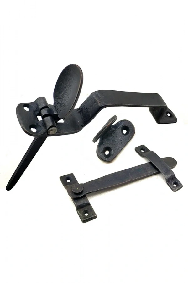 Antika Tarz Dekoratif Pirinç Şipşak Kapı Kolu - Oksit