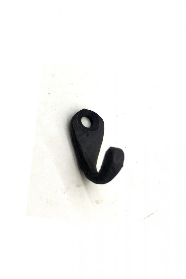 Antika Tarz Dekoratif Pirinç Tekli Mini Askı - 27x11 mm, Oksit