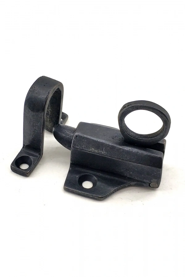 Antika Tarz Dekoratif Pirinç Vasistas Çarpma - 43x50 mm, Oksit