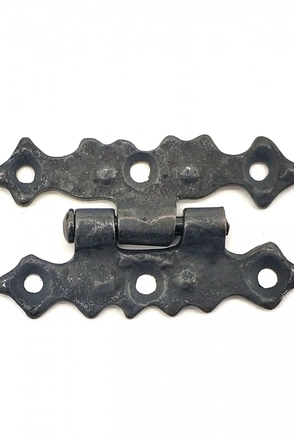 Antika Tarz Dekoratif Pirinç Yıldız Menteşe - 63x36 mm, Oksit