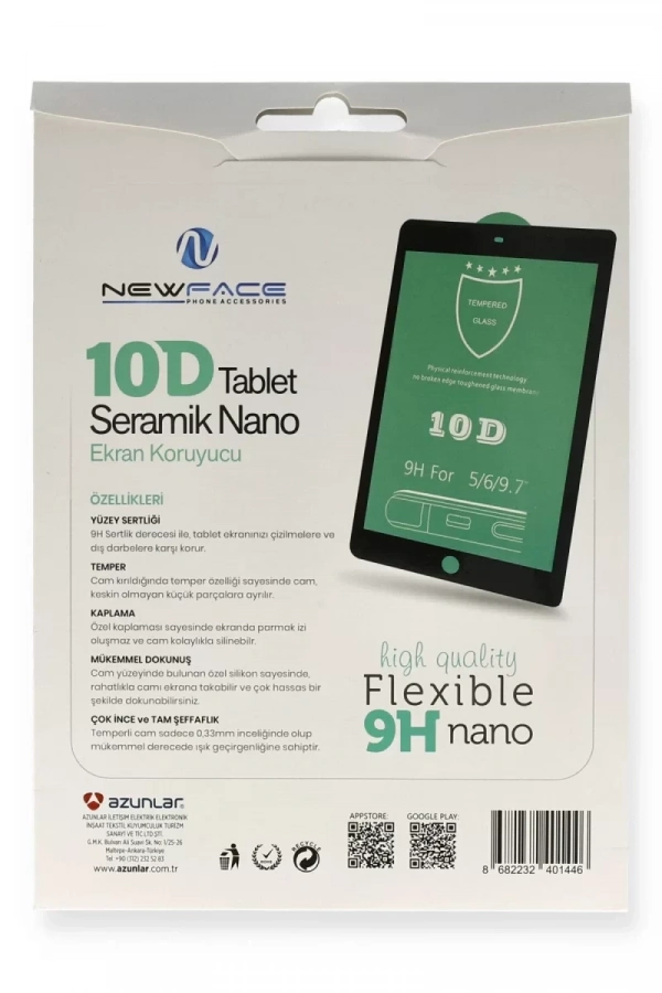 Apple iPad 4 9.7 Tablet 10D Seramik Nano