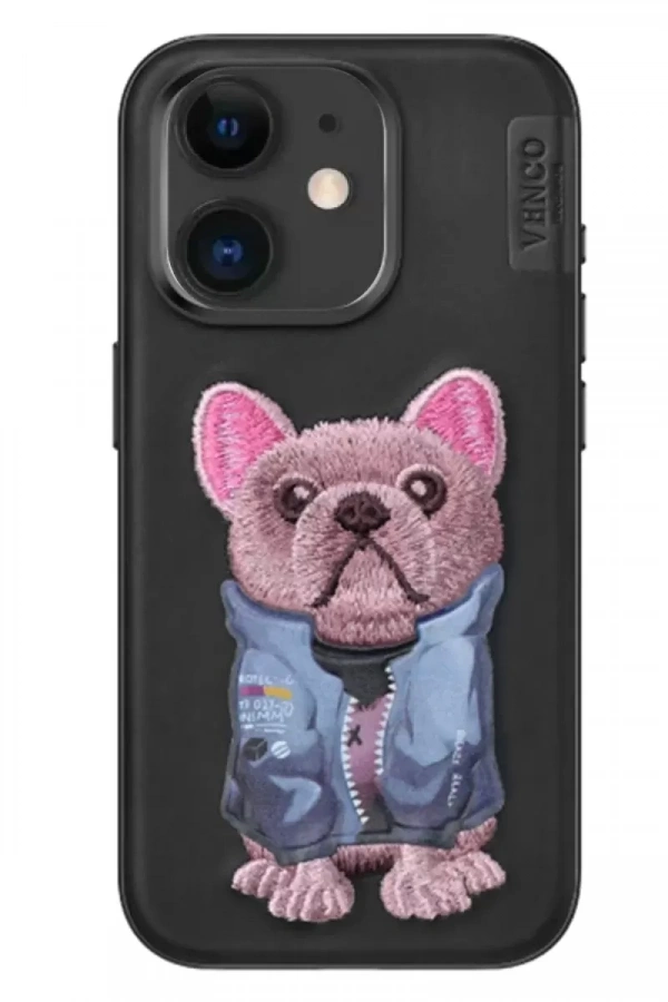 Apple iPhone 11 Cute Desenli Kapak - Siyah