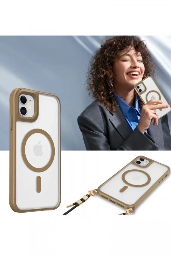 Apple iPhone 11 Kılıf Enka Magsafe Silikon Kılıf - Siyah