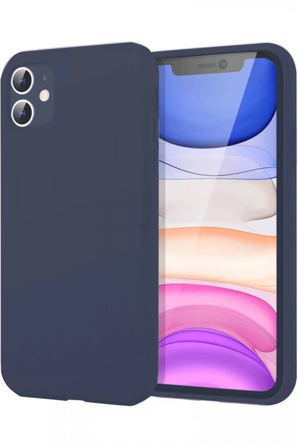 Apple iPhone 11 Kılıf First Silikon - Lacivert