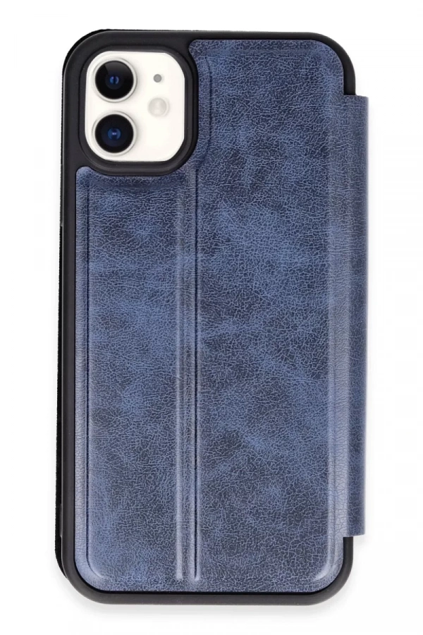 Apple iPhone 11 Kılıf Flip Cover - Lacivert