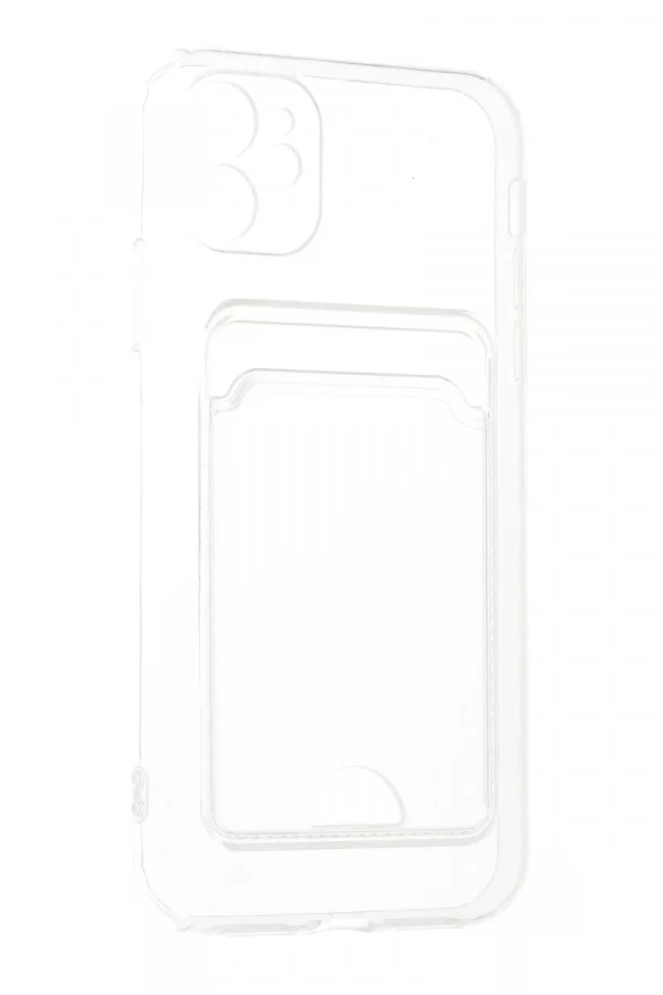 Apple iPhone 11 Kılıf Kart Şeffaf Silikon - Şeffaf