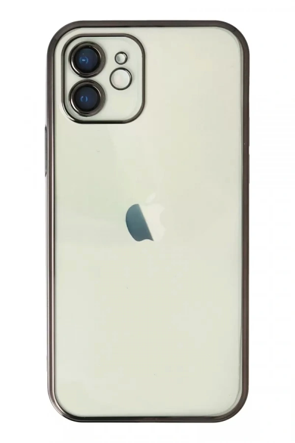 Apple iPhone 11 Kılıf Lensli Silikon - Siyah
