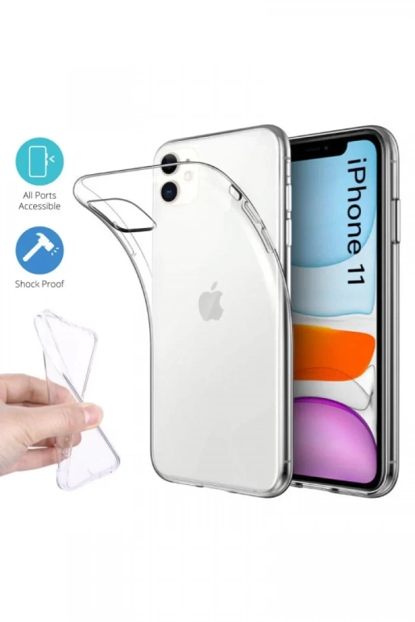 Apple iPhone 11 Kılıf Lüx Şeffaf Silikon