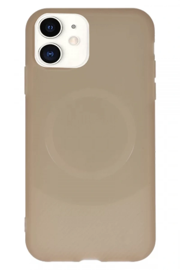 Apple iPhone 11 Kılıf Maya Karbon Kapak - Kahverengi