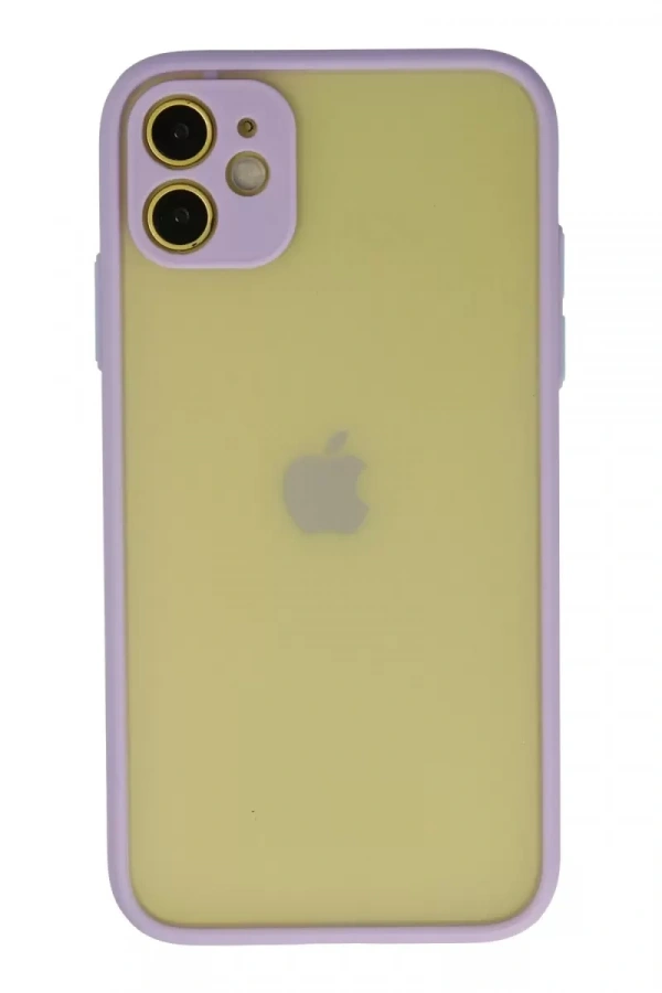 Apple iPhone 11 Kılıf Montreal Silikon Kapak - Mor