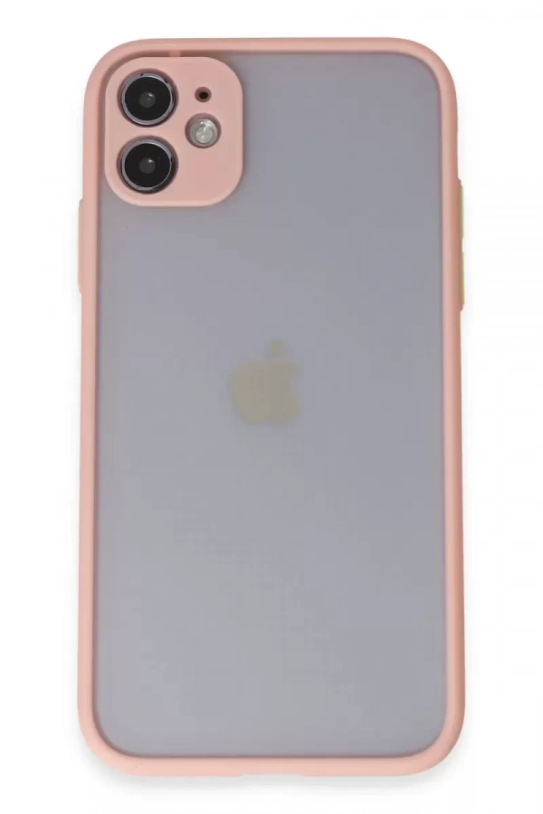 Apple iPhone 11 Kılıf Montreal Silikon Kapak - Pembe