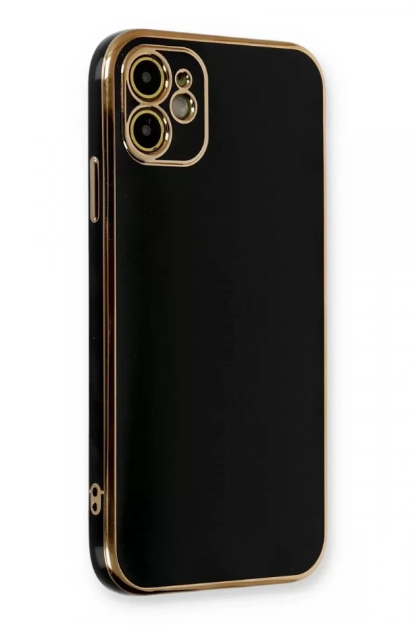 Apple iPhone 11 Kılıf Volet Silikon - Siyah