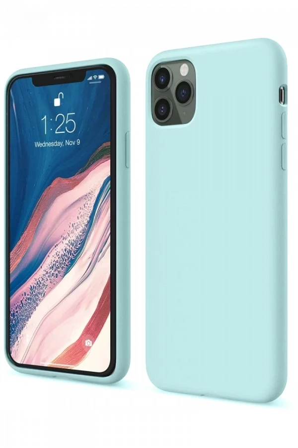 Apple iPhone 11 Pro Kılıf First Silikon - Turkuaz