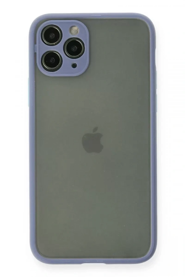 Apple iPhone 11 Pro Kılıf Montreal Silikon Kapak - Gri