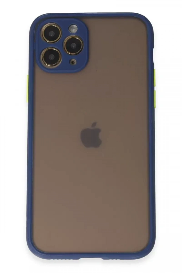 Apple iPhone 11 Pro Kılıf Montreal Silikon Kapak - Lacivert