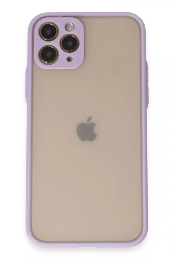 Apple iPhone 11 Pro Kılıf Montreal Silikon Kapak - Mor