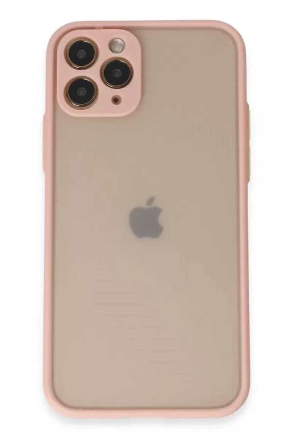 Apple iPhone 11 Pro Kılıf Montreal Silikon Kapak - Pembe