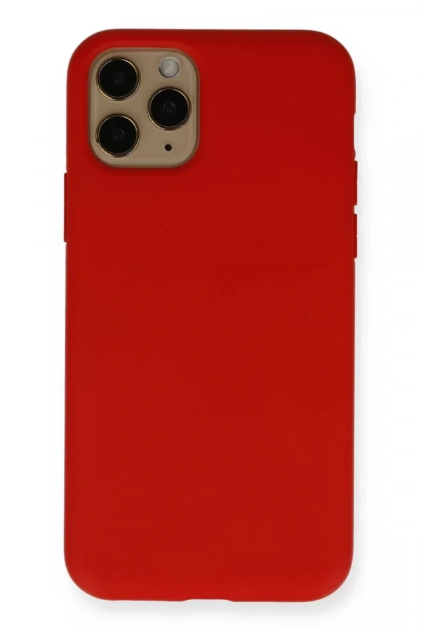 Apple iPhone 11 Pro Kılıf Nano içi Kadife Silikon - Kırmızı