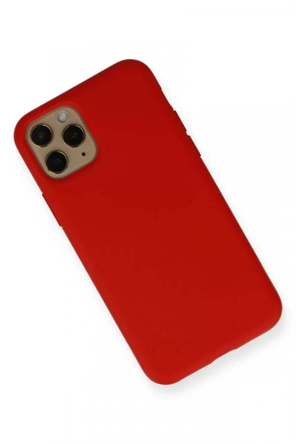 Apple iPhone 11 Pro Kılıf Nano içi Kadife Silikon - Kırmızı