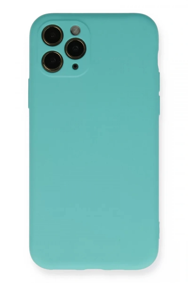 Apple iPhone 11 Pro Kılıf Nano içi Kadife Silikon - Turkuaz