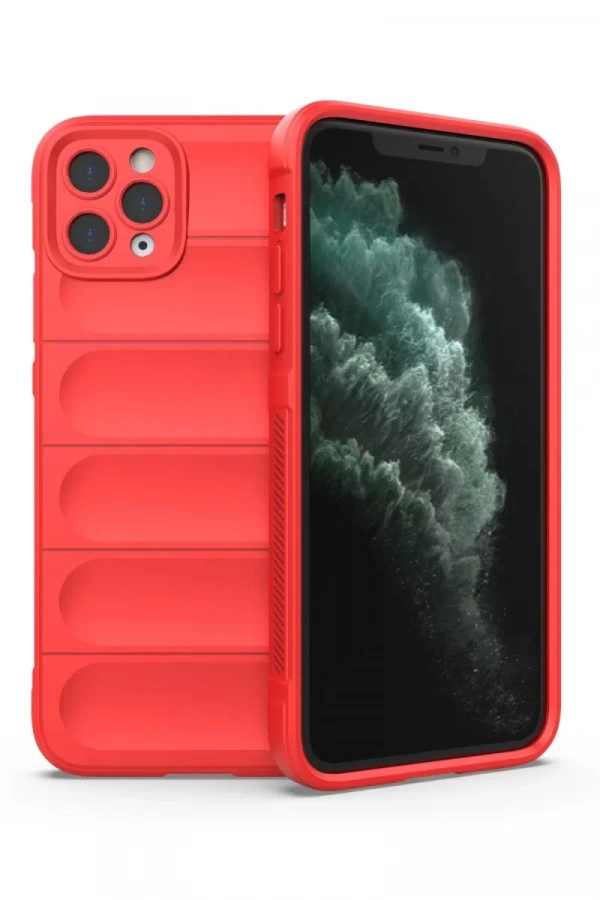 Apple iPhone 11 Pro Kılıf Optimum Silikon - Kırmızı