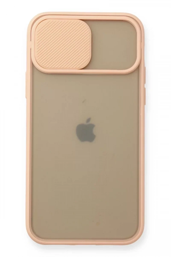 Apple iPhone 11 Pro Kılıf Palm Buzlu Kamera Sürgülü Silikon - Pembe
